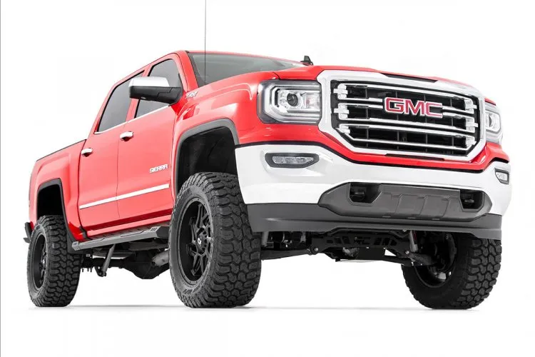 2007-2019 GMC Sierra 2007-2019 Chevrolet Silverado Running Boards - 2WD/4WD 1500, 2500, 3500/ HD (Extended Cab Models Only) [HD2] - SRB071777