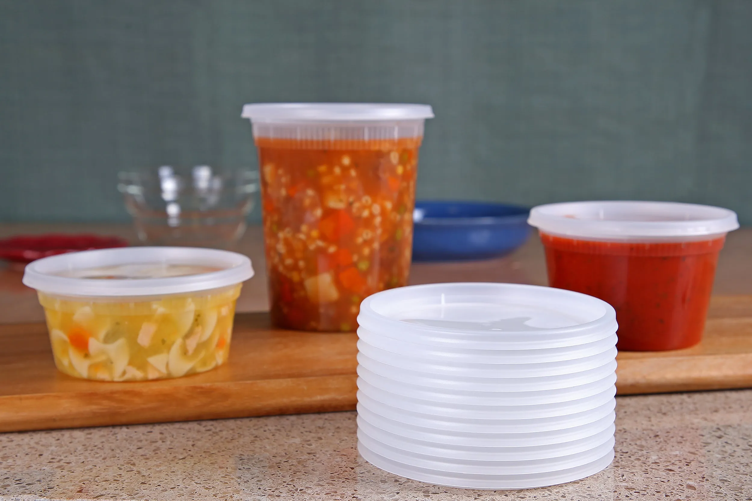 8-32 oz. Clear Lids for Deli Containers, Case of 480 (Lids Only)