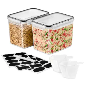 Airtight Food Storage Containers with Lids (2 Pack)