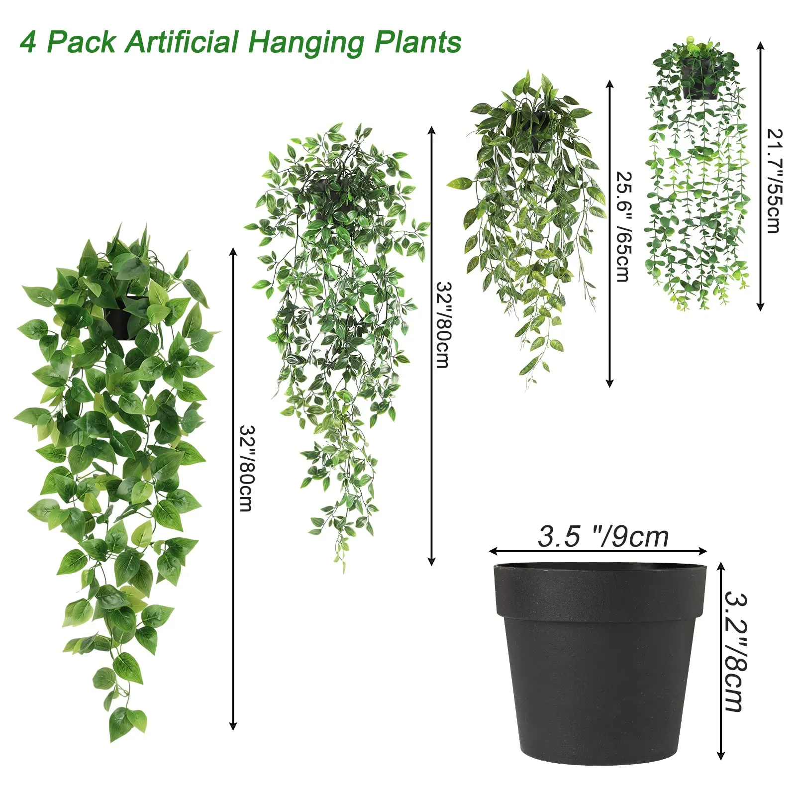 Artificial Hanging Plants, Boho