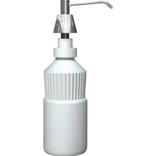 ASI 0332 Commercial Liquid Soap Dispenser, Countertop Mounted, Manual-Push, Stainless Steel - 4" Spout Length