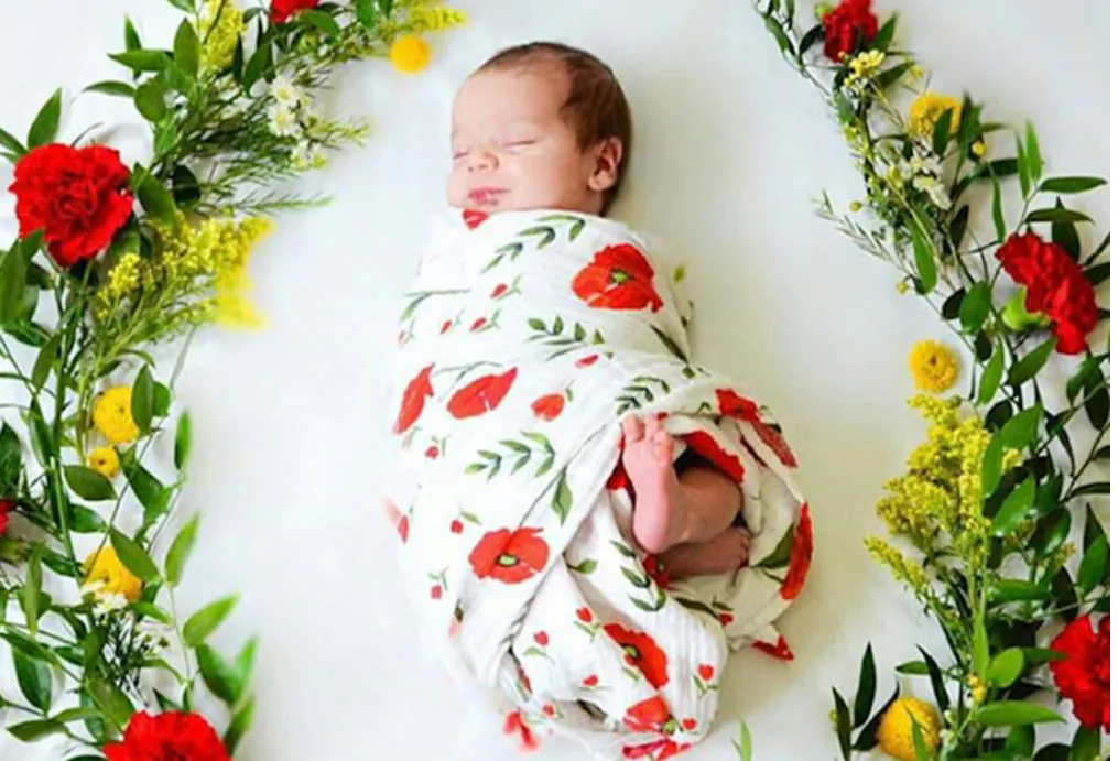 Baby Soft Gauze Breathable Bamboo Muslin Swaddle Wrap Blankets