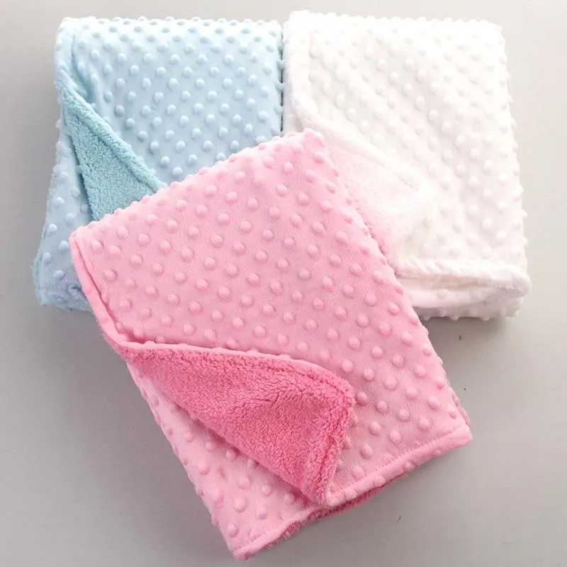 Baby Thermal Soft Cotton Fleece Swaddle Blanket