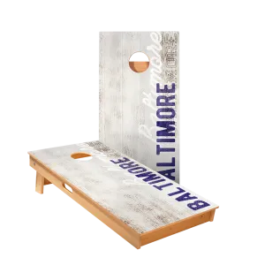 Baltimore Football Vintage Gameday Star Cornhole Boards