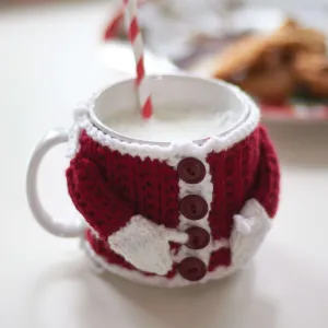 Bernat Knit Santa's Mug Cozy