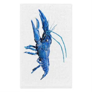 Blue Crawfish Rally Towel, 11x18