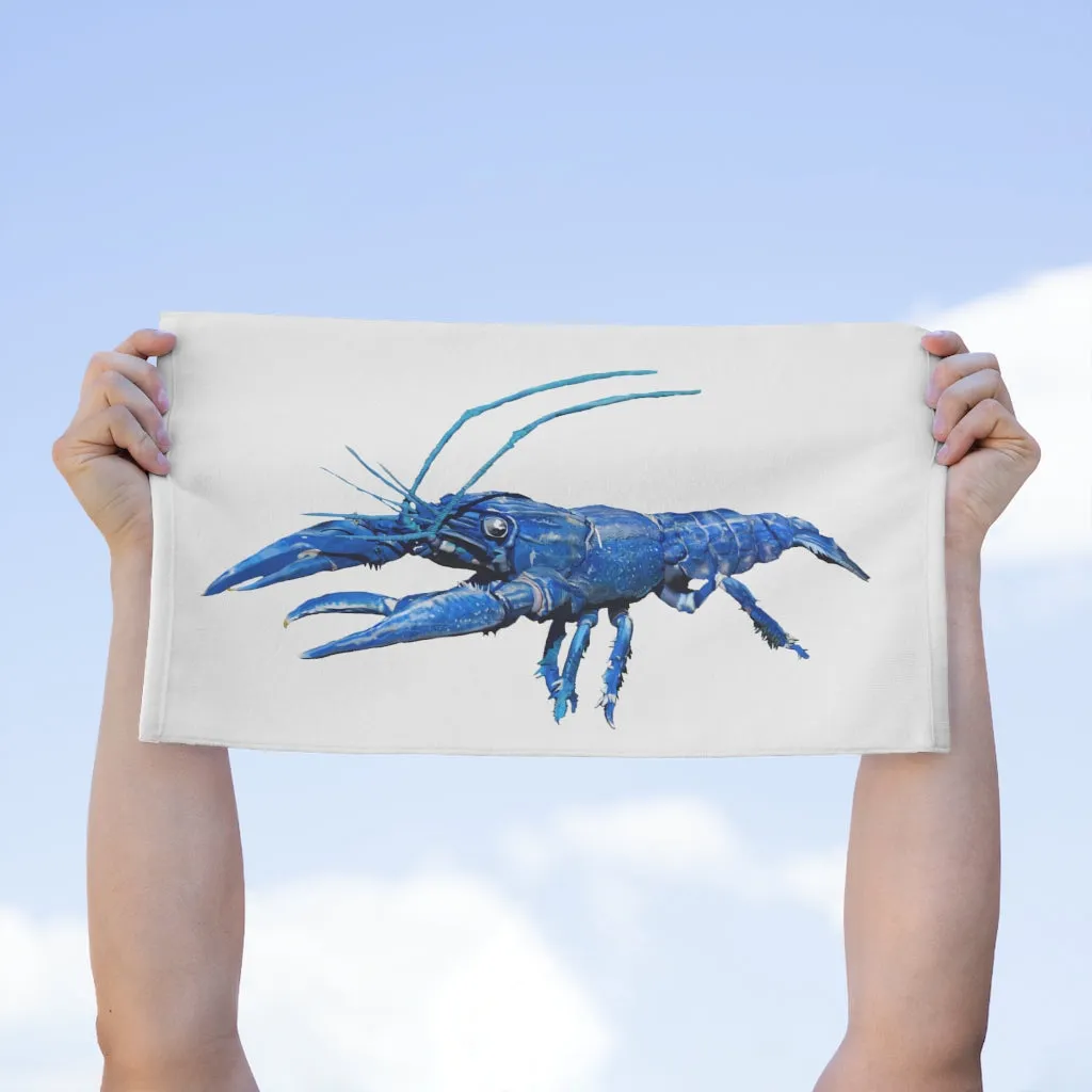 Blue Crawfish Rally Towel, 11x18