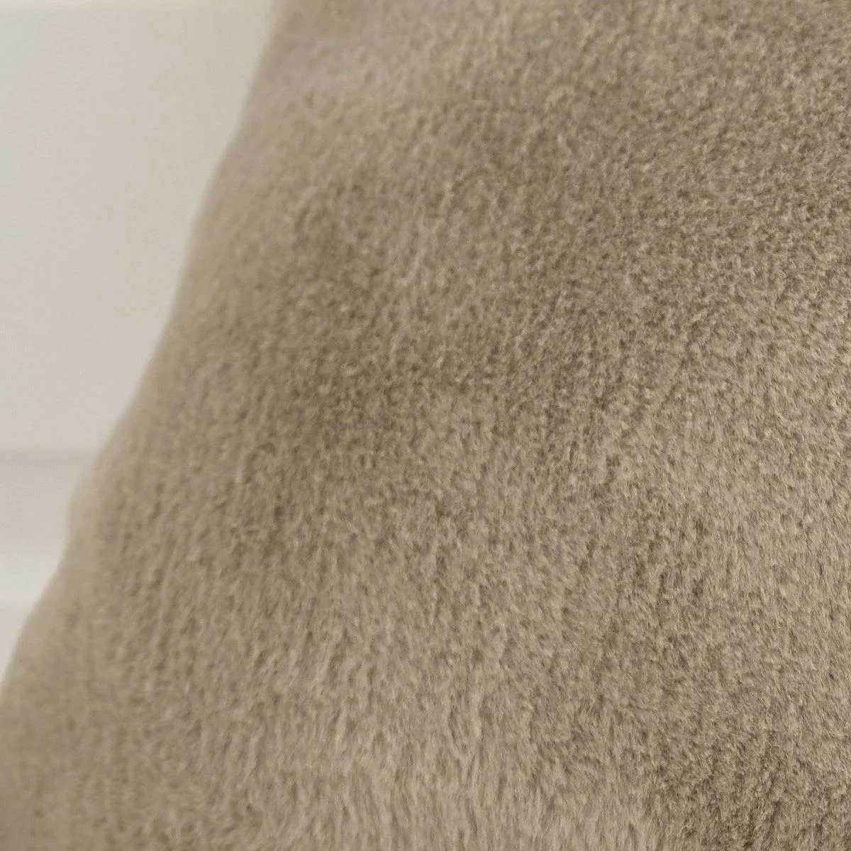 Bolingbroke Faux Fur Cushion - Stone