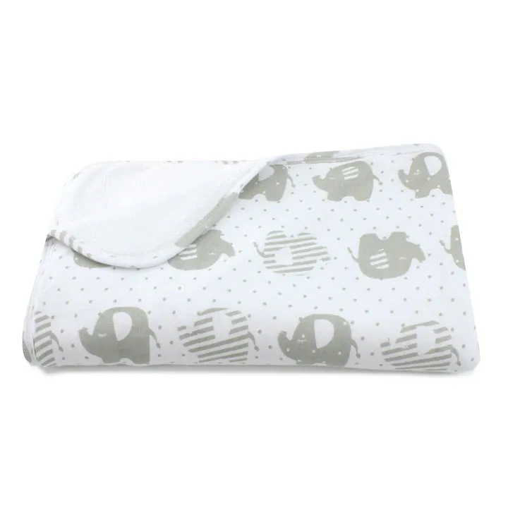 Bubba Blue Petit Elephant Reversible Cuddle Blanket