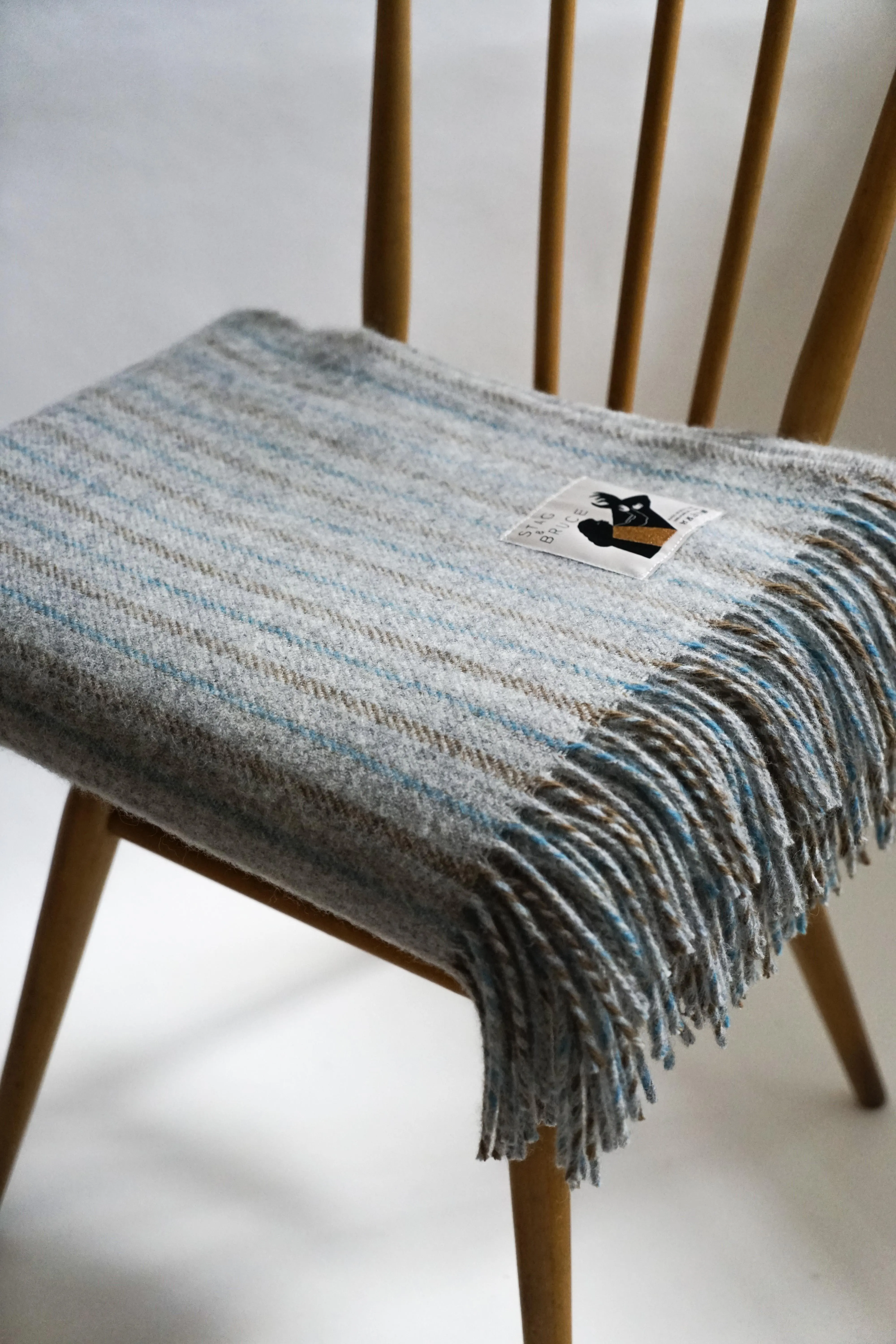 Canisp Grey Wool Blanket