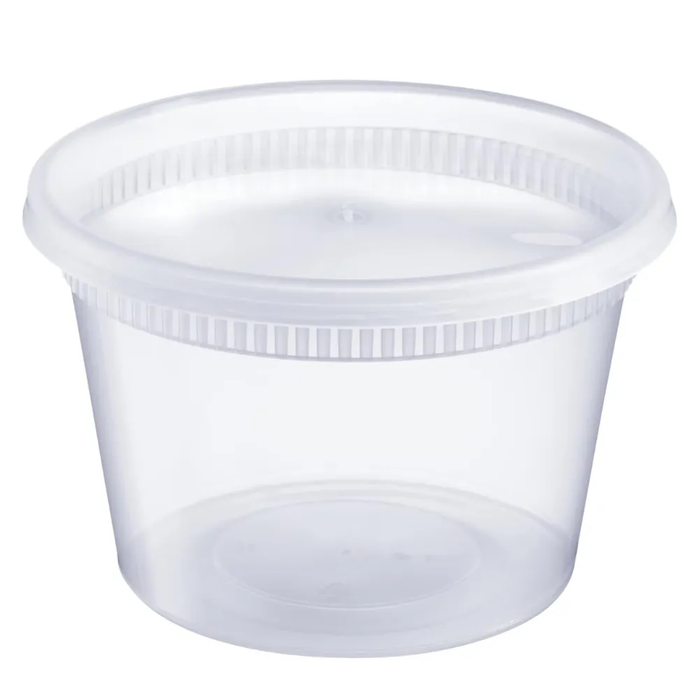 [Case of 240] 16 oz. Deli Food Storage Containers With Lids