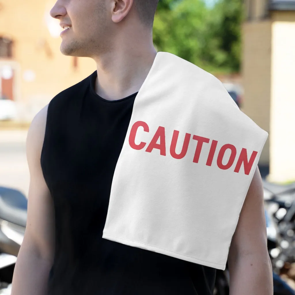 Caution Rally Towel, 11x18