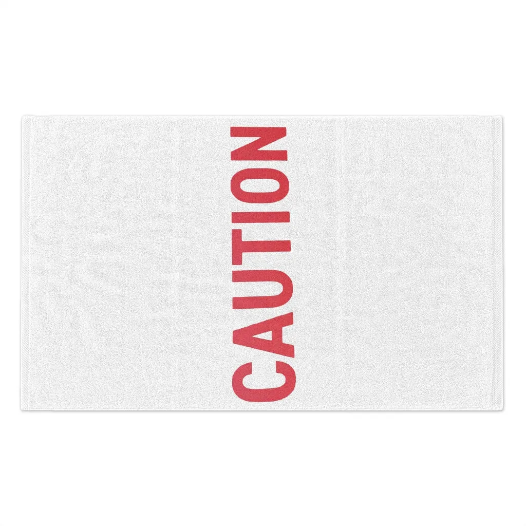 Caution Rally Towel, 11x18