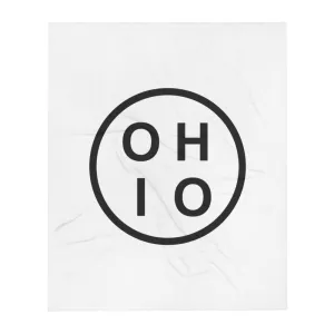 Circle Ohio Throw Blanket