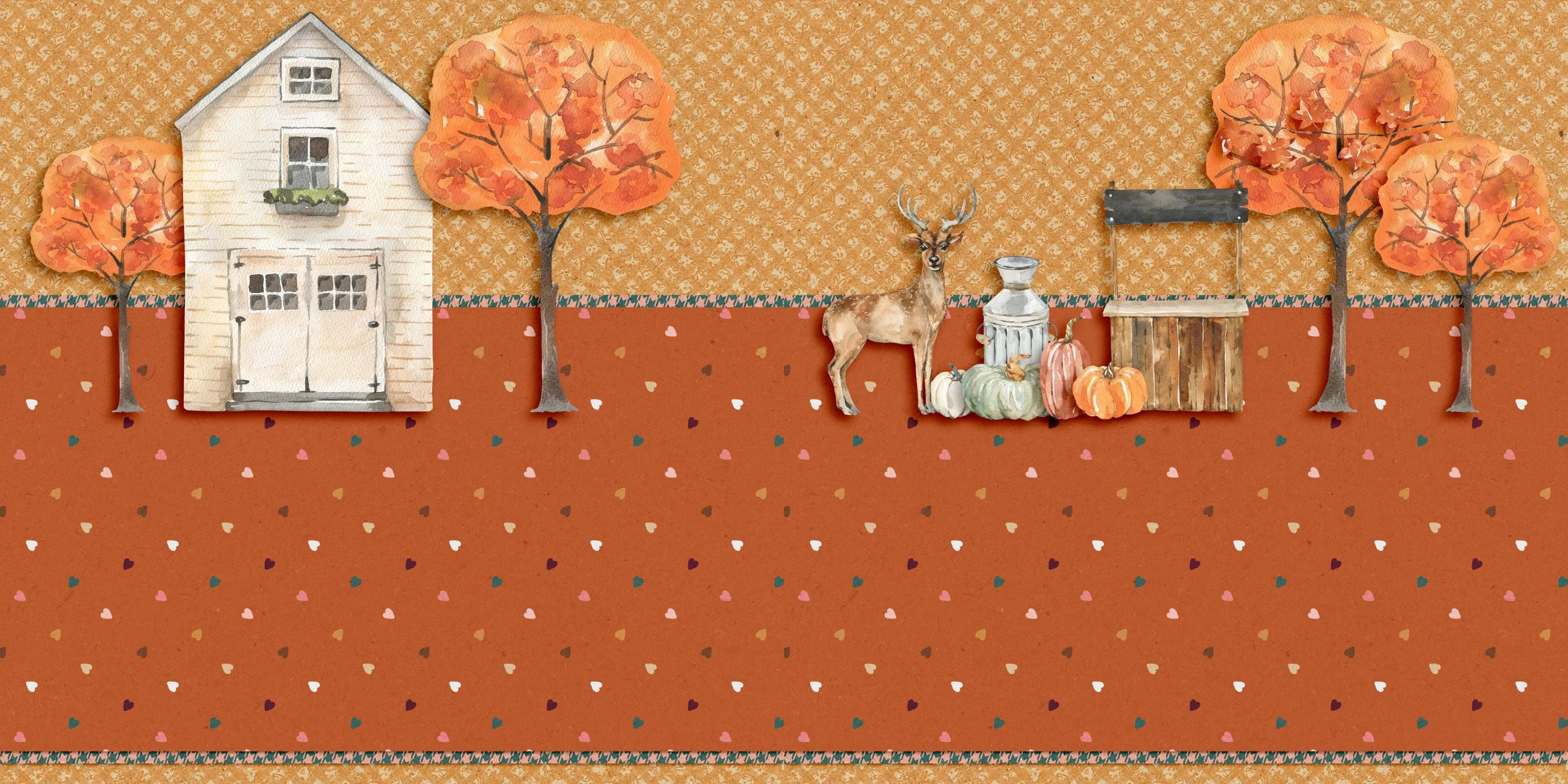 Cozy Autumn NPM - Set of 5 Double Page Layouts - 1619