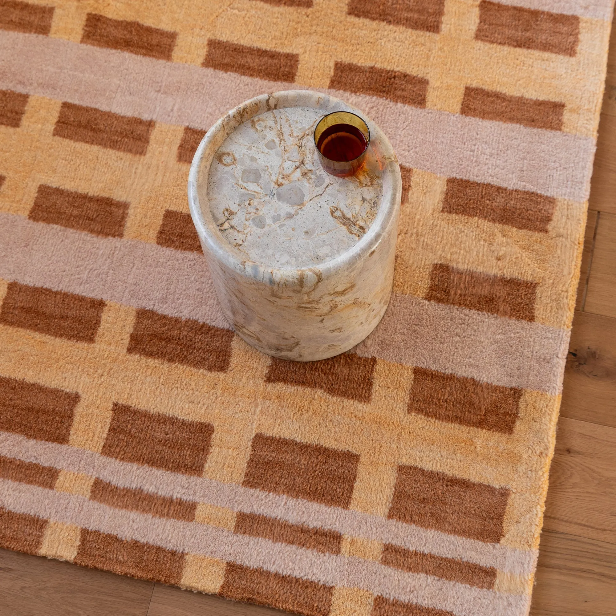 Cylinder Stone Side Table