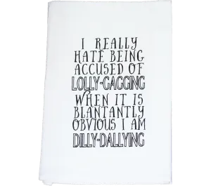 Dilly Dally Flour Sack Kitchen Tea Towel