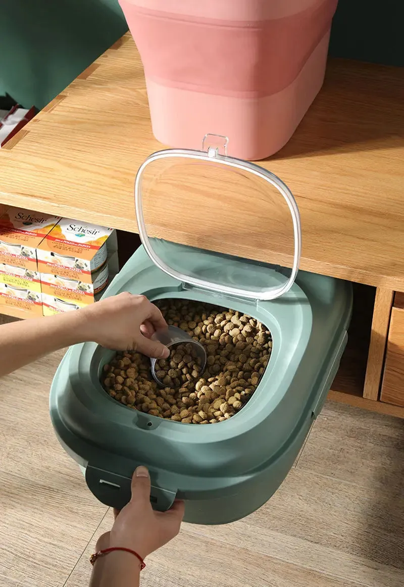 Dog & Cat Food Container - Large Capacity & Foldable