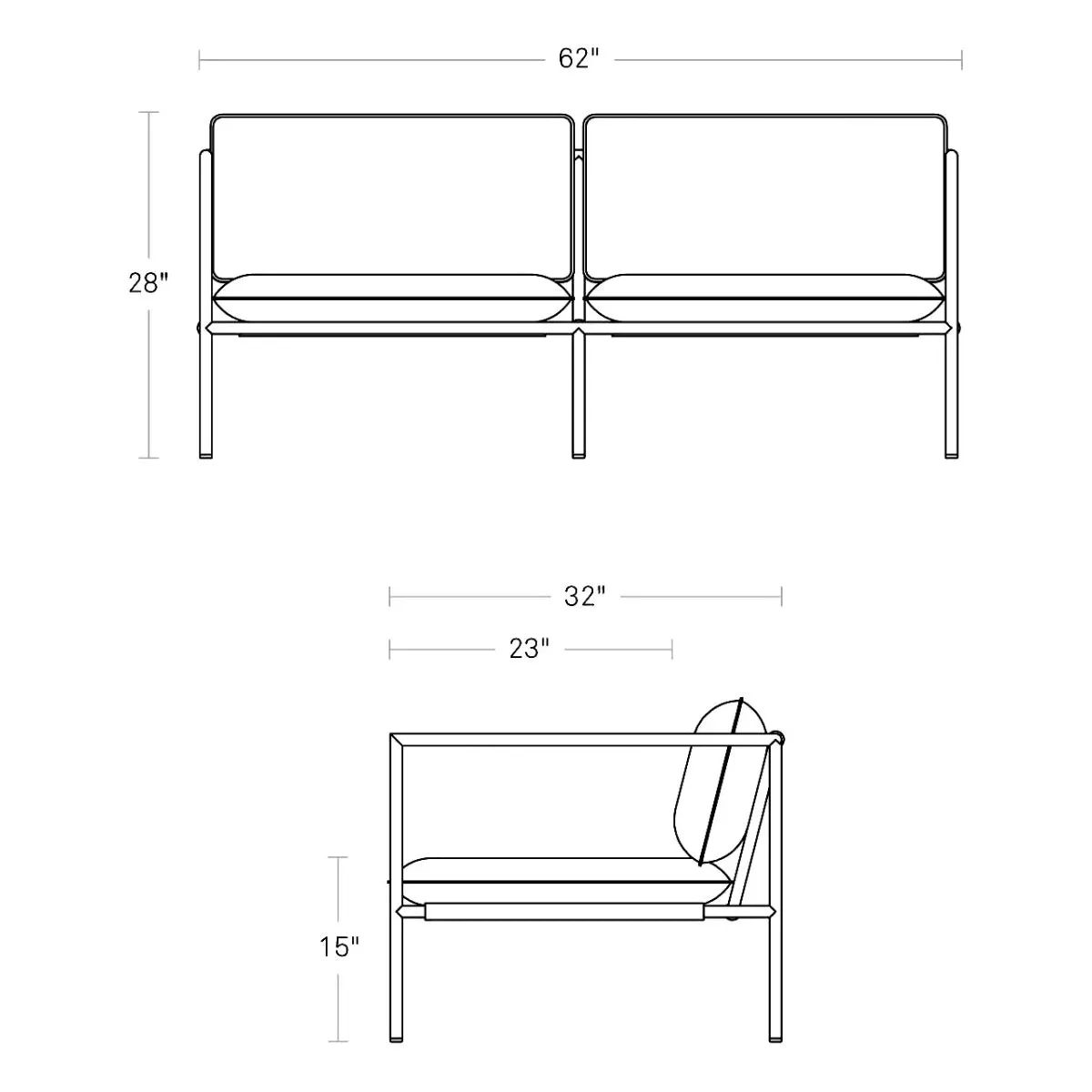 Dog Days Outdoor 2 Seater Sofa