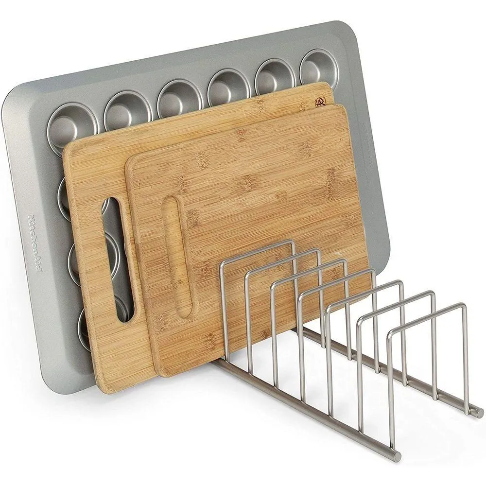 Euro Chopping Board Holder Satin Steel