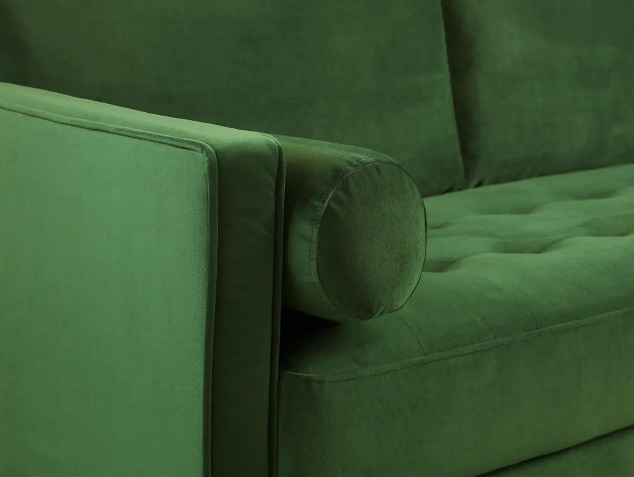 Fuji Sofa - Plush Green 3 Seater