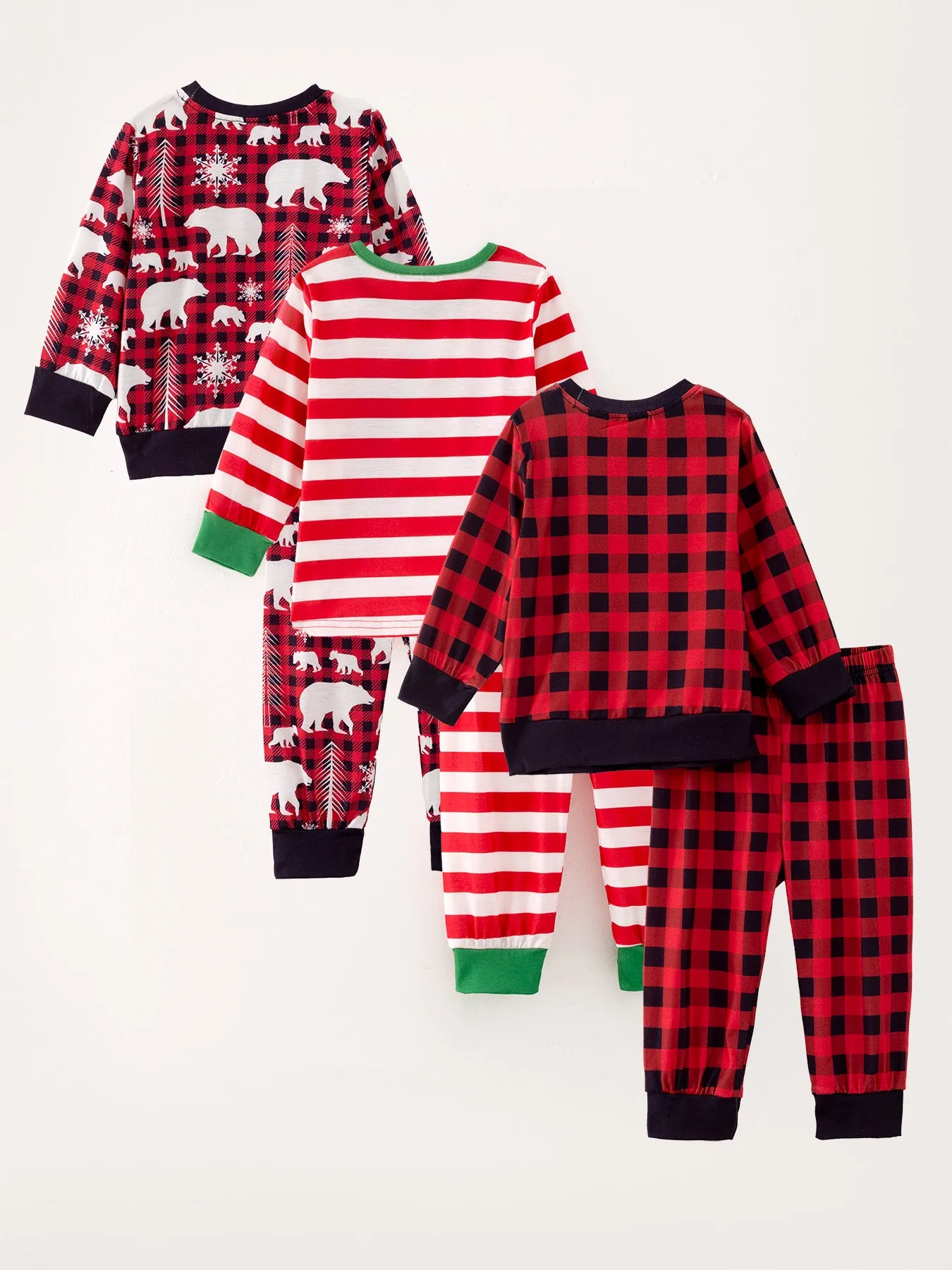 Girls Christmas Pajamas Outfits 6-piece set