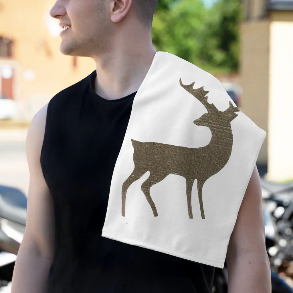 Golden Deer Rally Towel, 11x18