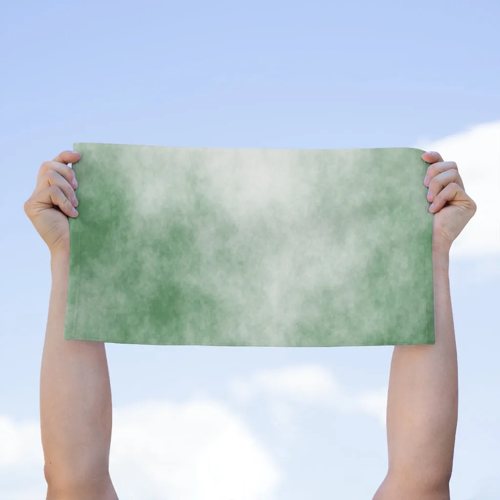 Green Clouds Rally Towel, 11x18