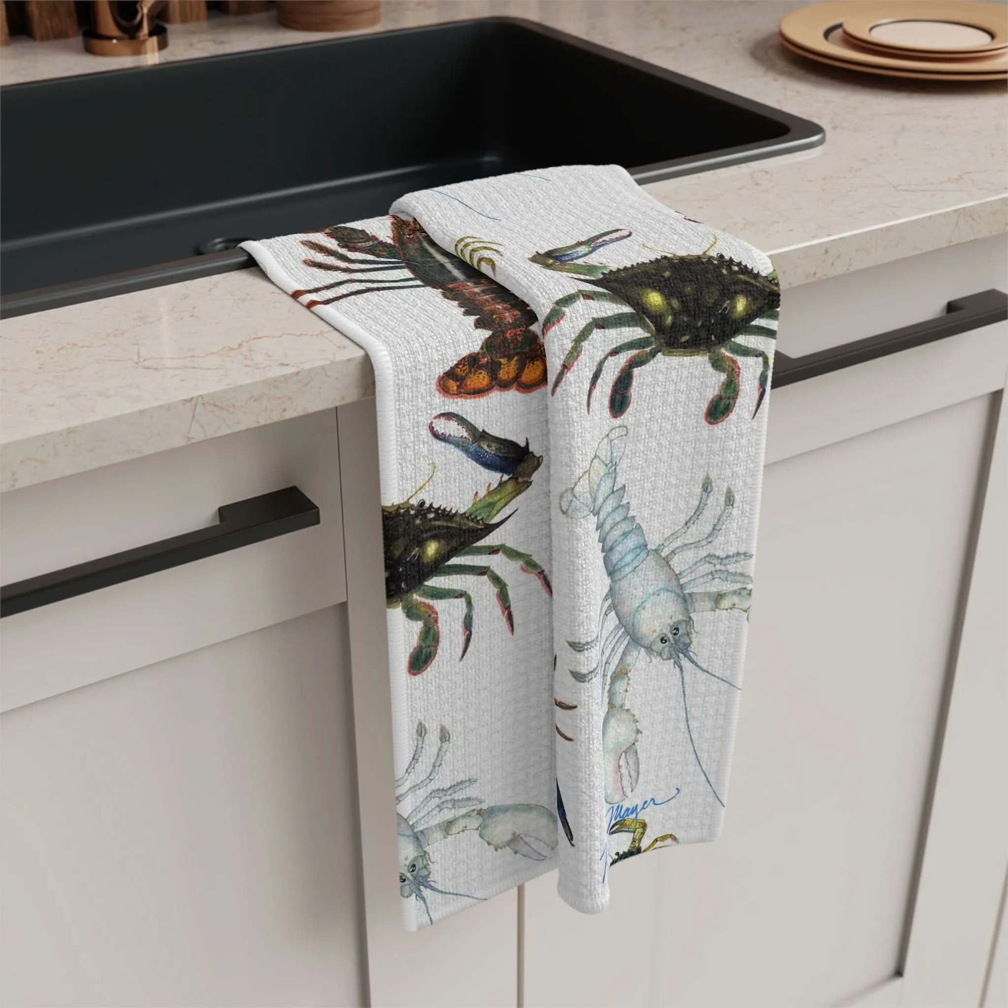 Lobsters II Soft Kitchen Towel - Best Seller