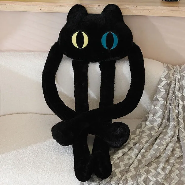 Long Leg Octopus Plush Pillow | Black Cat