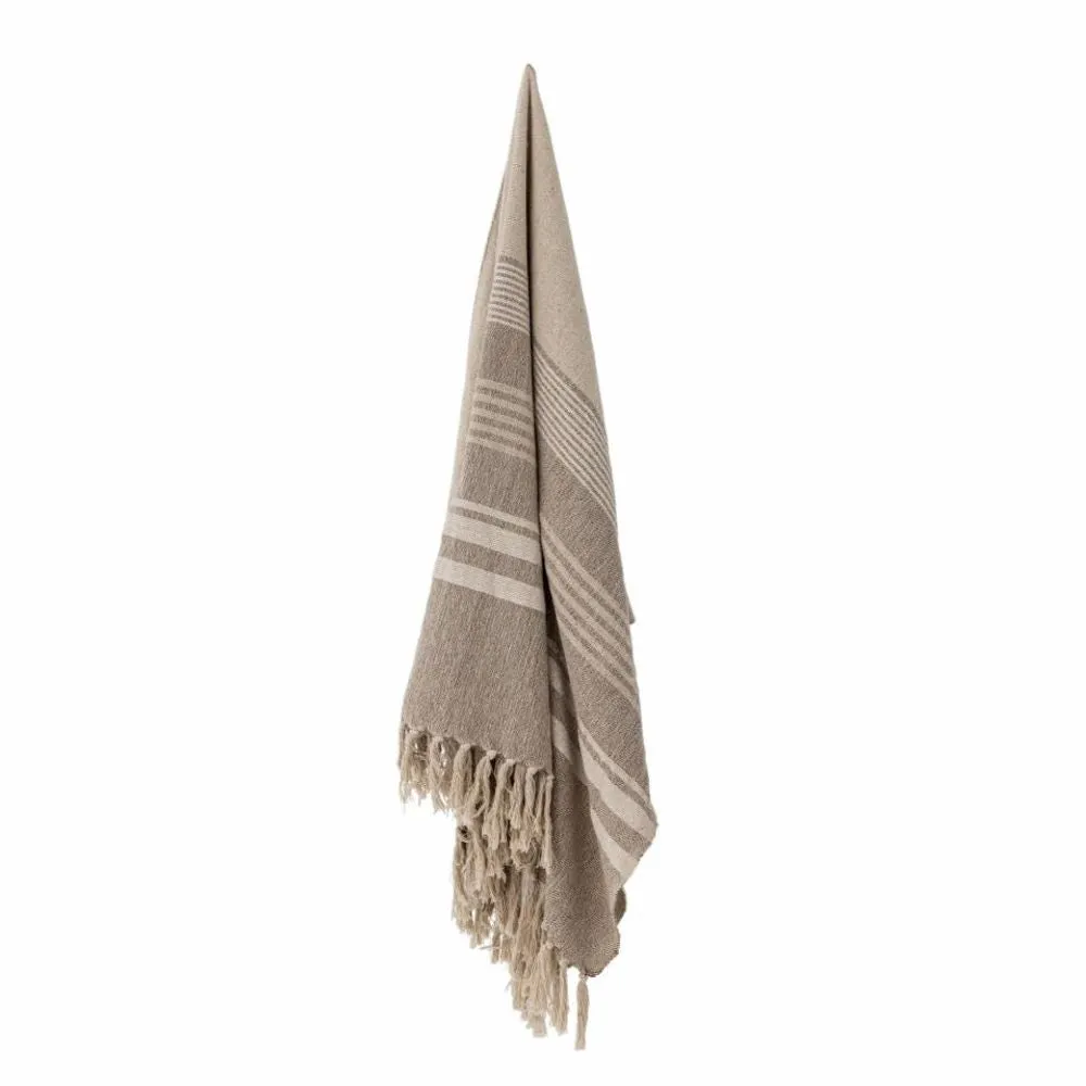 Lumi Throw, Brown, Recycled Cotton