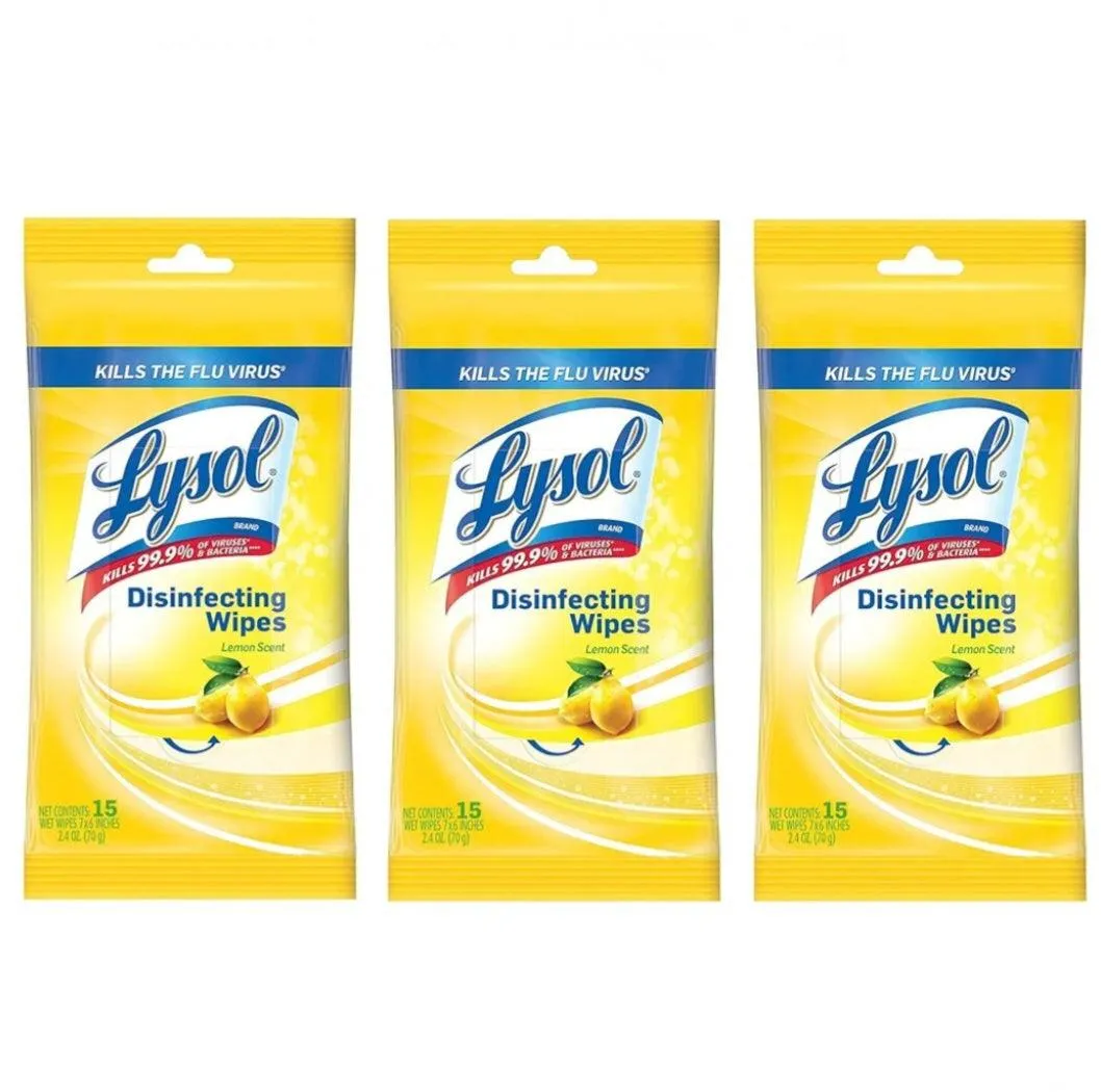 Lysol Disinfecting Wipes to-Go Pack15 Wipes