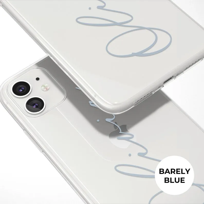 New Custom Name Transparent Custom Slim Soft Cases