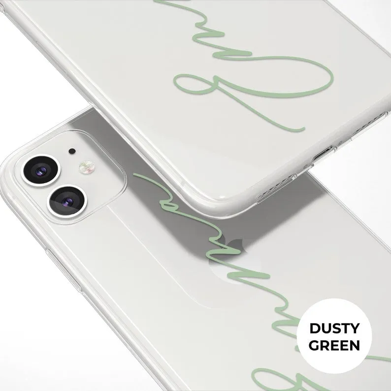 New Custom Name Transparent Custom Slim Soft Cases