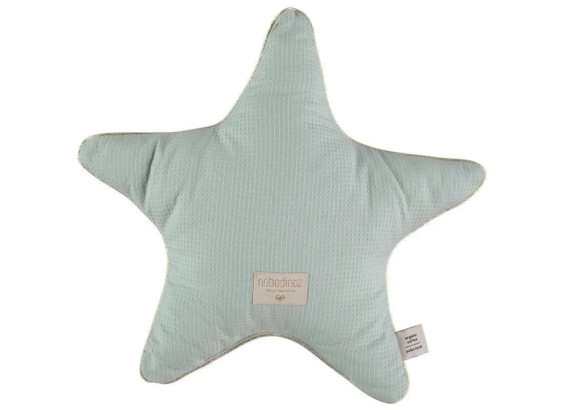 Nobodinoz Aristote Star Cushion in Aqua