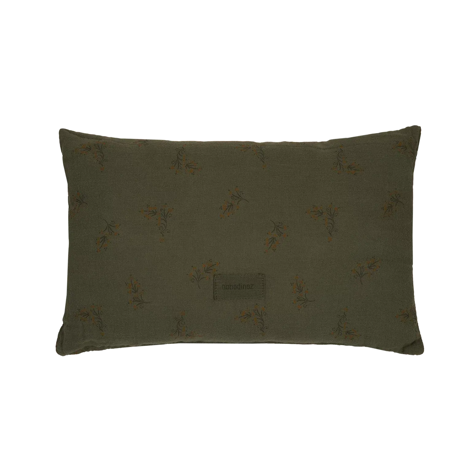 Nobodinoz Wabi Sabi Rectangular Muslin Cushion | Flore Vetiver