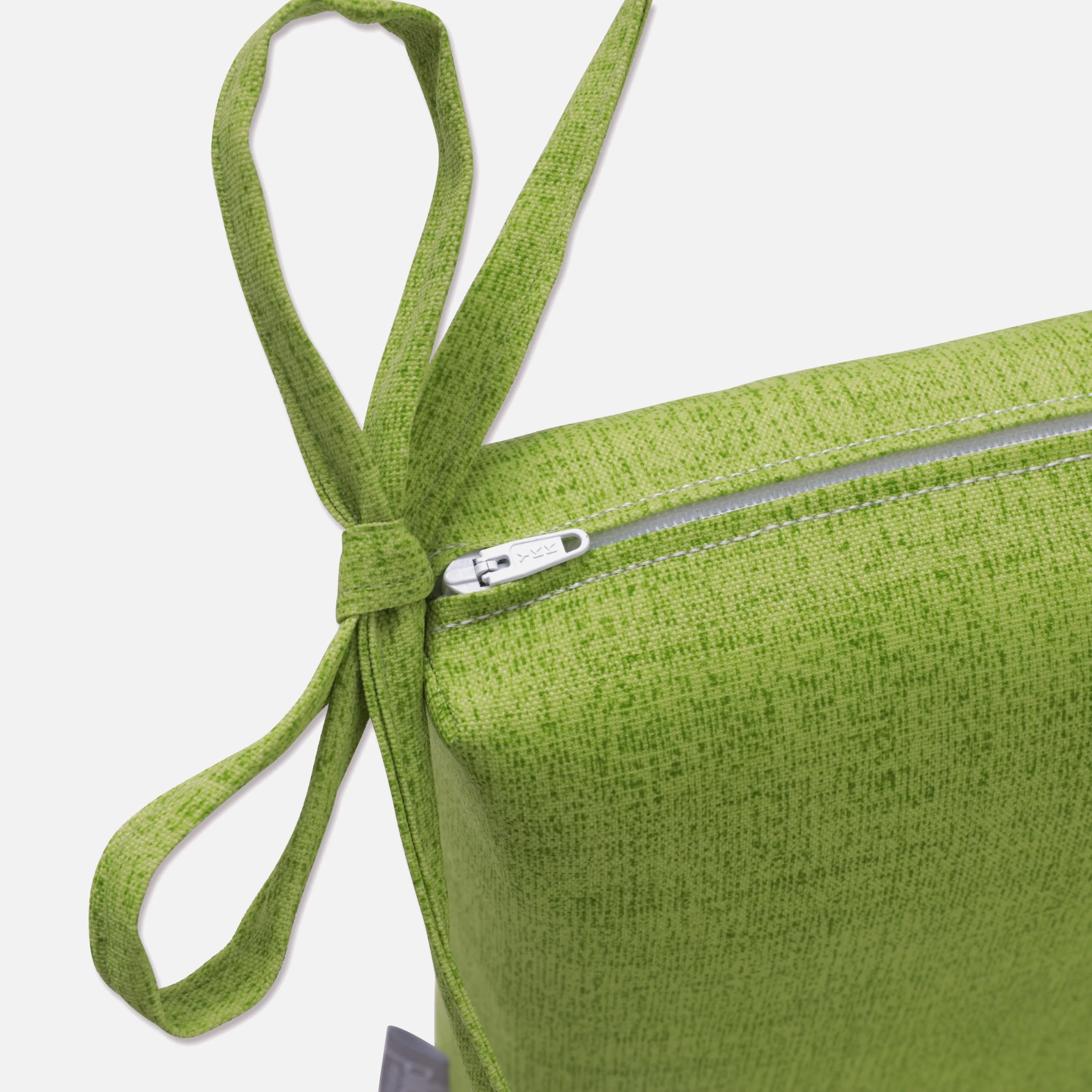 Outdoor/Indoor Baja Linen Lime Squared Corners Seat Cushion (Set of 2)