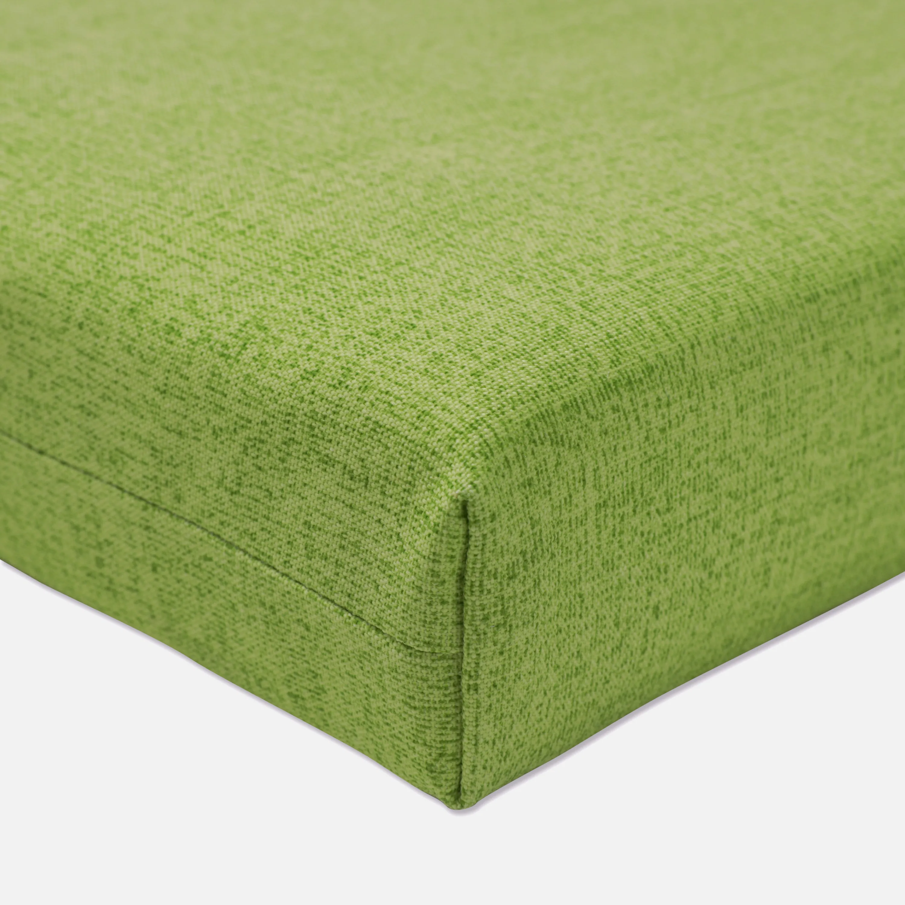 Outdoor/Indoor Baja Linen Lime Squared Corners Seat Cushion (Set of 2)