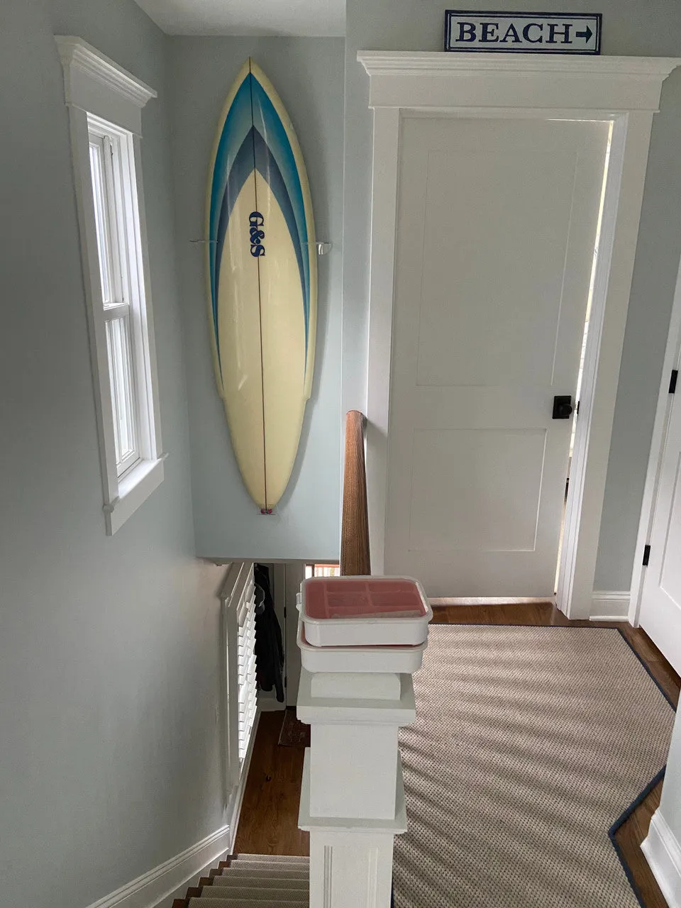 OUTLET | Maui Surfboard Display | Vertical Clear Rack | Holds 50 lbs