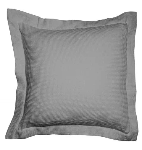 Paris Waffle Grey 60x60 Cushion Cover by Jenny Mclean