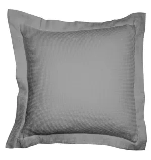 Paris Waffle Grey 60x60 Cushion Cover by Jenny Mclean