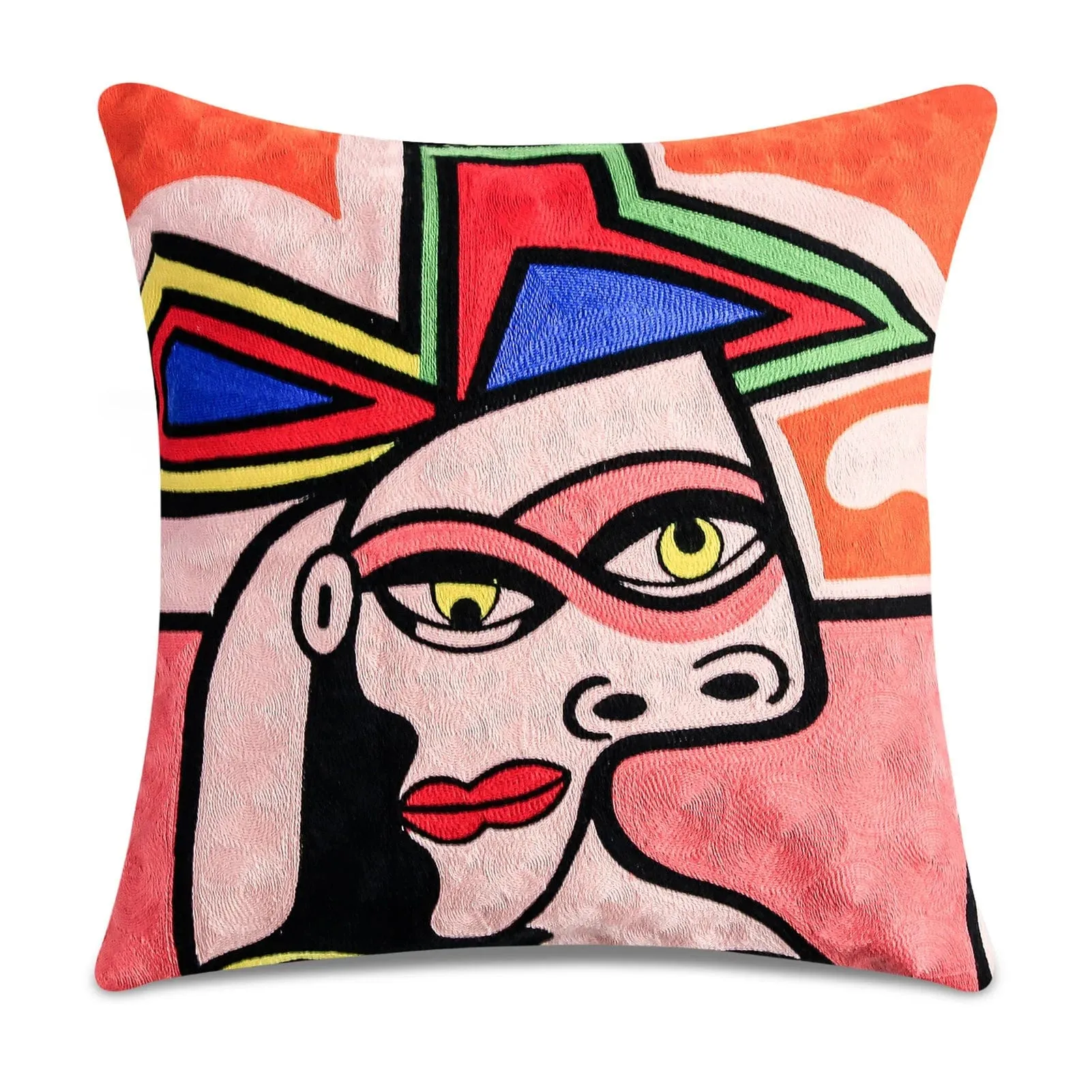 Picasso Graffiti Art Painting Cushion Cover: Printed Polyester Covers for Stylish Home Decoration, Bedding, and Sofa