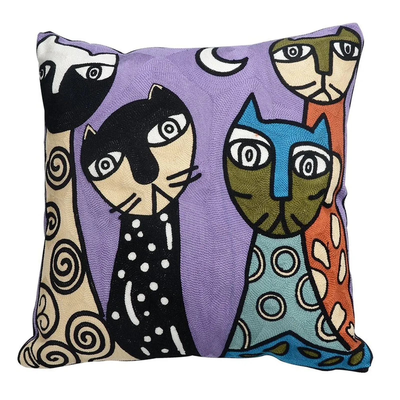 Picasso Graffiti Art Painting Cushion Cover: Printed Polyester Covers for Stylish Home Decoration, Bedding, and Sofa