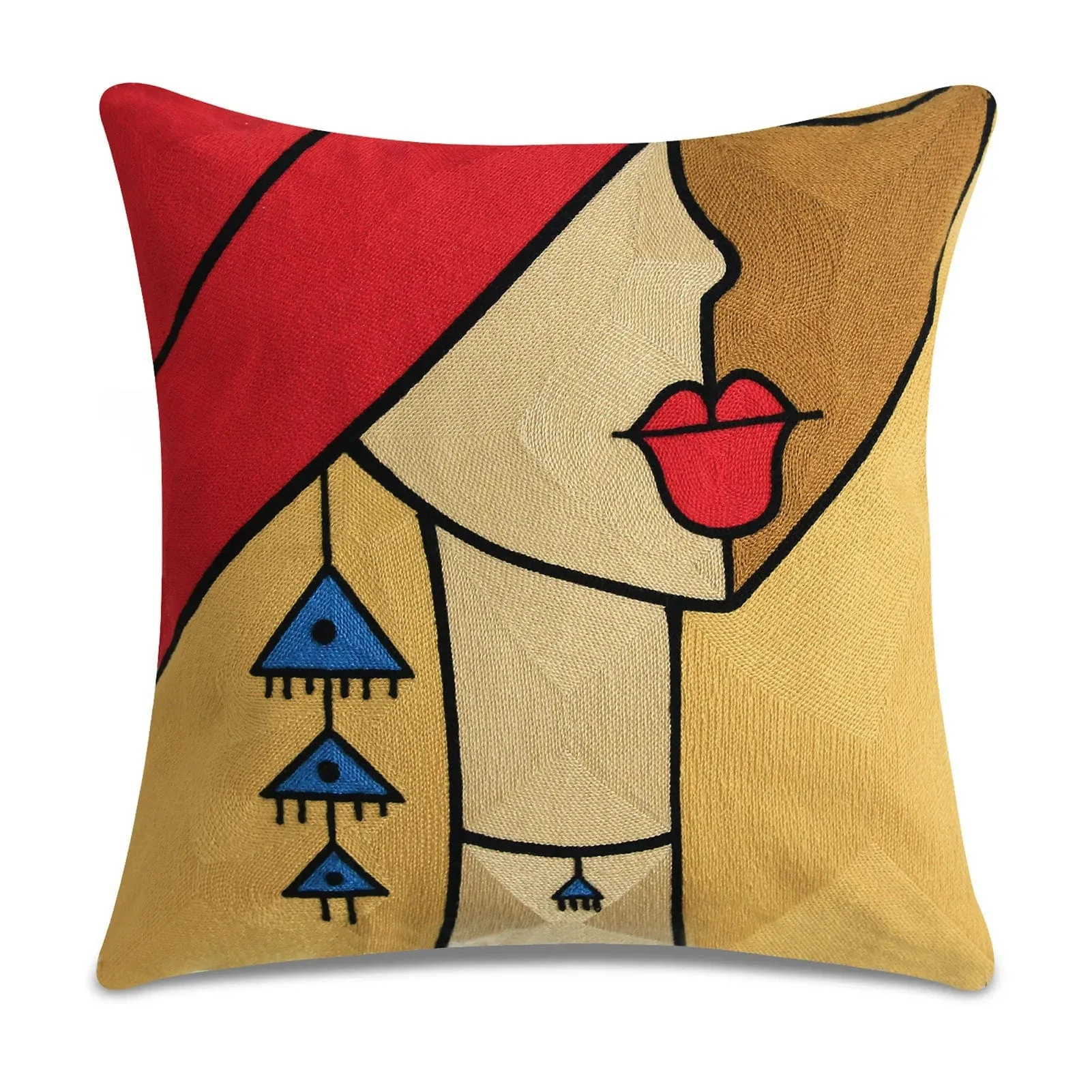 Picasso Graffiti Art Painting Cushion Cover: Printed Polyester Covers for Stylish Home Decoration, Bedding, and Sofa