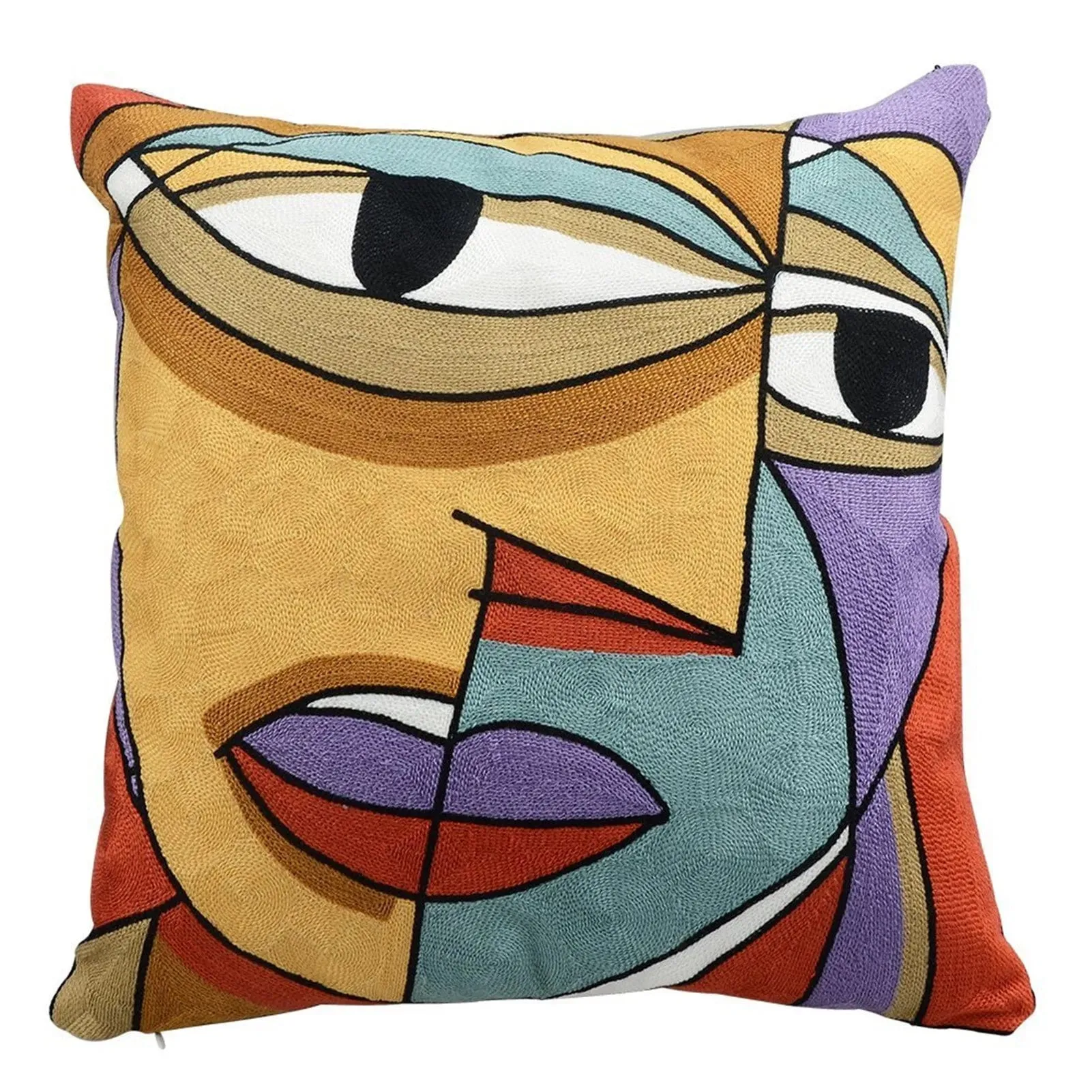 Picasso Graffiti Art Painting Cushion Cover: Printed Polyester Covers for Stylish Home Decoration, Bedding, and Sofa