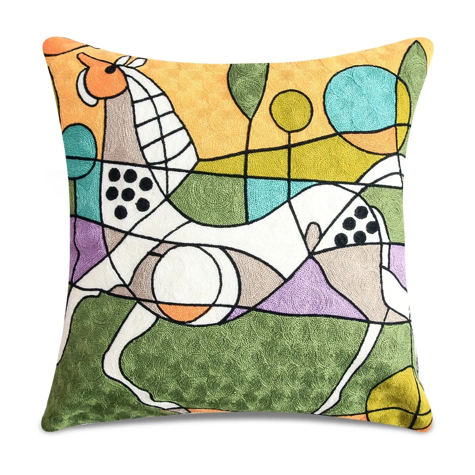 Picasso Graffiti Art Painting Cushion Cover: Printed Polyester Covers for Stylish Home Decoration, Bedding, and Sofa