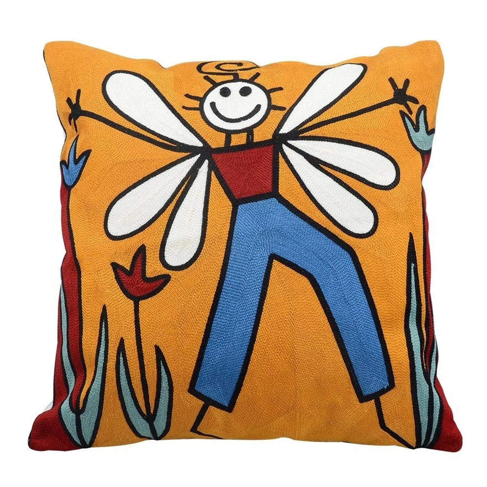 Picasso Graffiti Art Painting Cushion Cover: Printed Polyester Covers for Stylish Home Decoration, Bedding, and Sofa