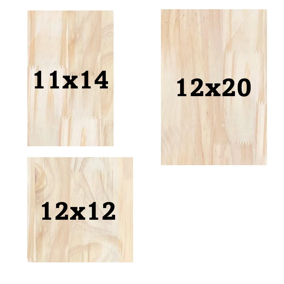 Pre-Cut Wood Board 1/4 Inches 6mm Thick Pine Wooden Boards for Carpenty Interior Design Hobby Crafts and More with Smooth Unfinished Sides