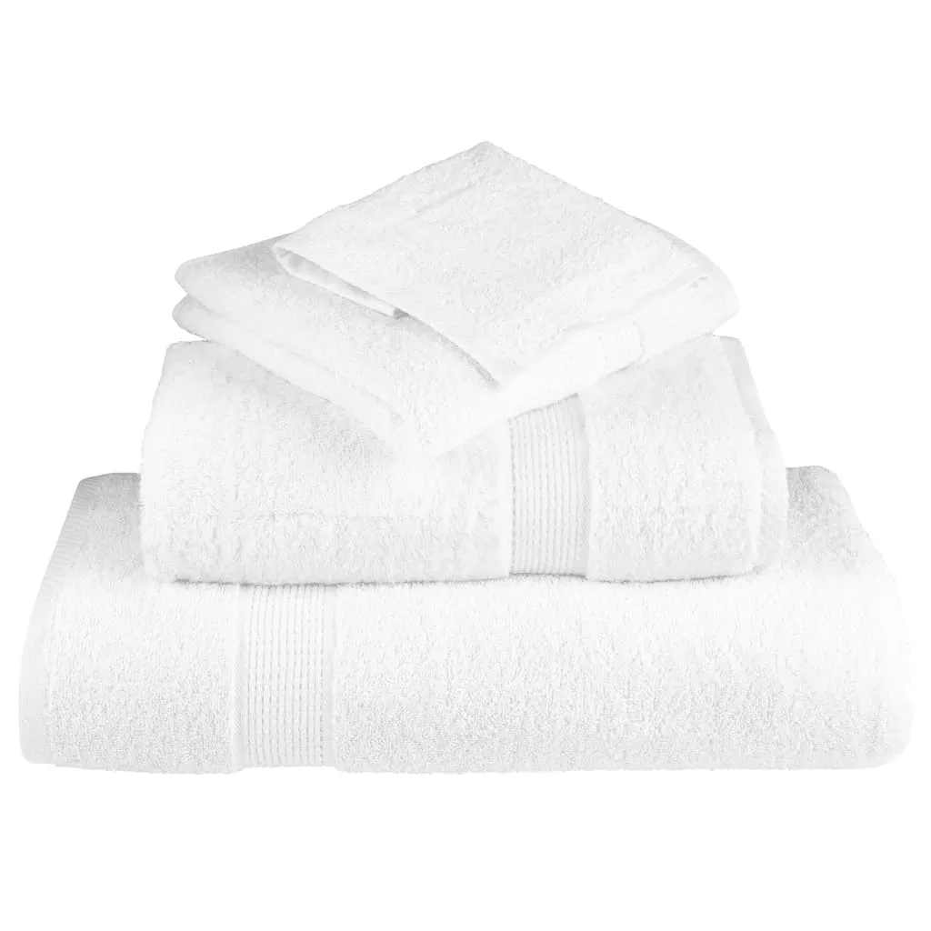 Premium Guest Towels 4pcs White 30x50cm 600gsm 100% Cotton