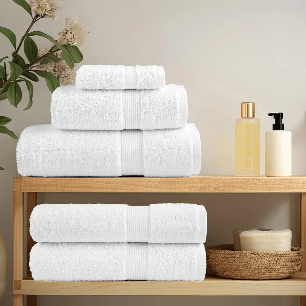 Premium Guest Towels 4pcs White 30x50cm 600gsm 100% Cotton